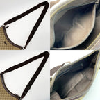 Gucci Shoulder Bag Brown Light Canvas Leather — view 7