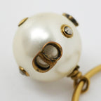 Dior Hoop Earrings Faux Pearl Accessories — view 7