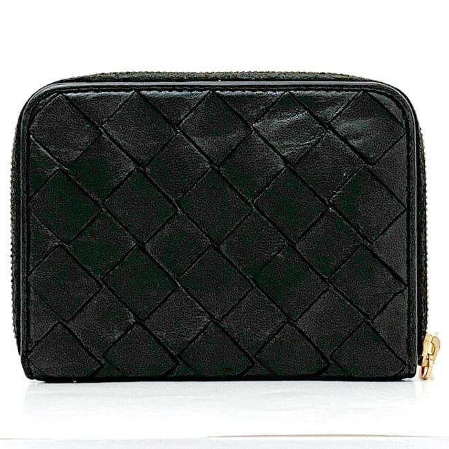 Bottega Veneta Coin Case Black Intrecciato — view 3