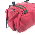 Gucci Backpack Techno Logo Sherry Line Web Nylon Canvas Red — view 7