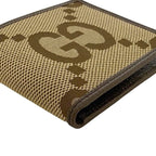 Gucci Bifold Wallet Beige Brown Jumbo GG — view 5