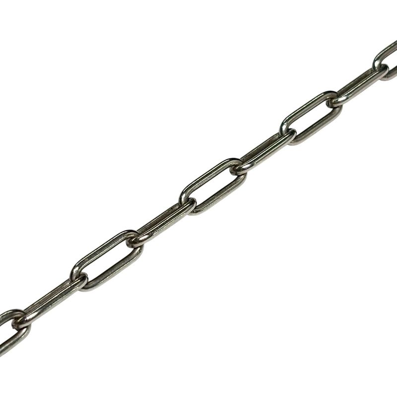 Hermes Chaine Dancre Game Chain Necklace Silver — view 8