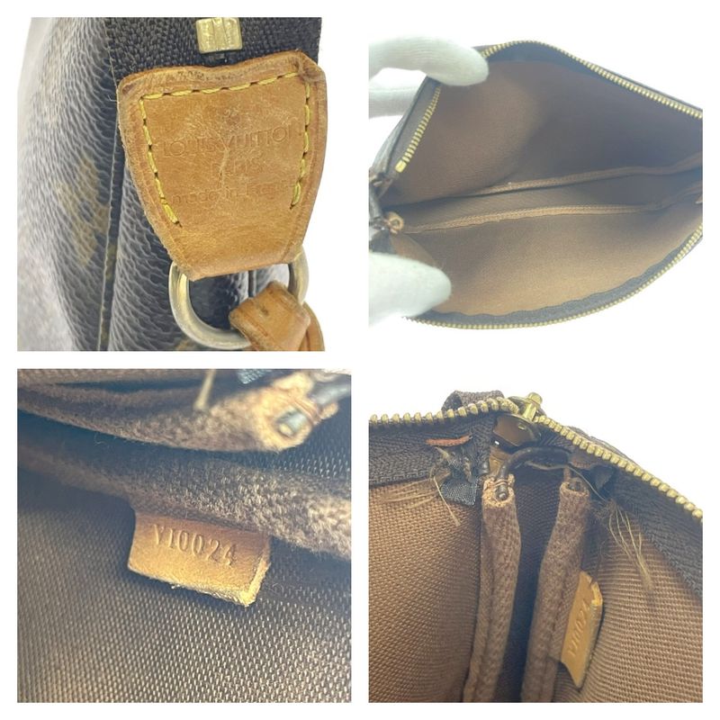 Louis Vuitton Monogram Pochette and Accessoire Pouch Brown — view 8