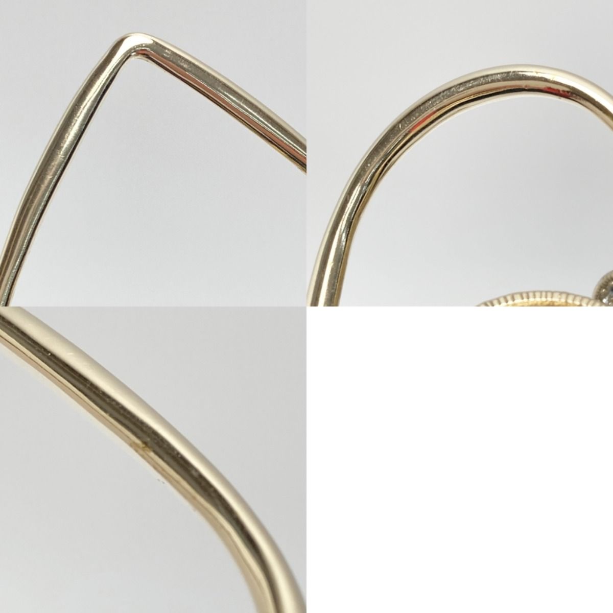 Chanel Coco Mark Heart Motif Necklace A21 P Champagne Gold Faux Pearl — view 7