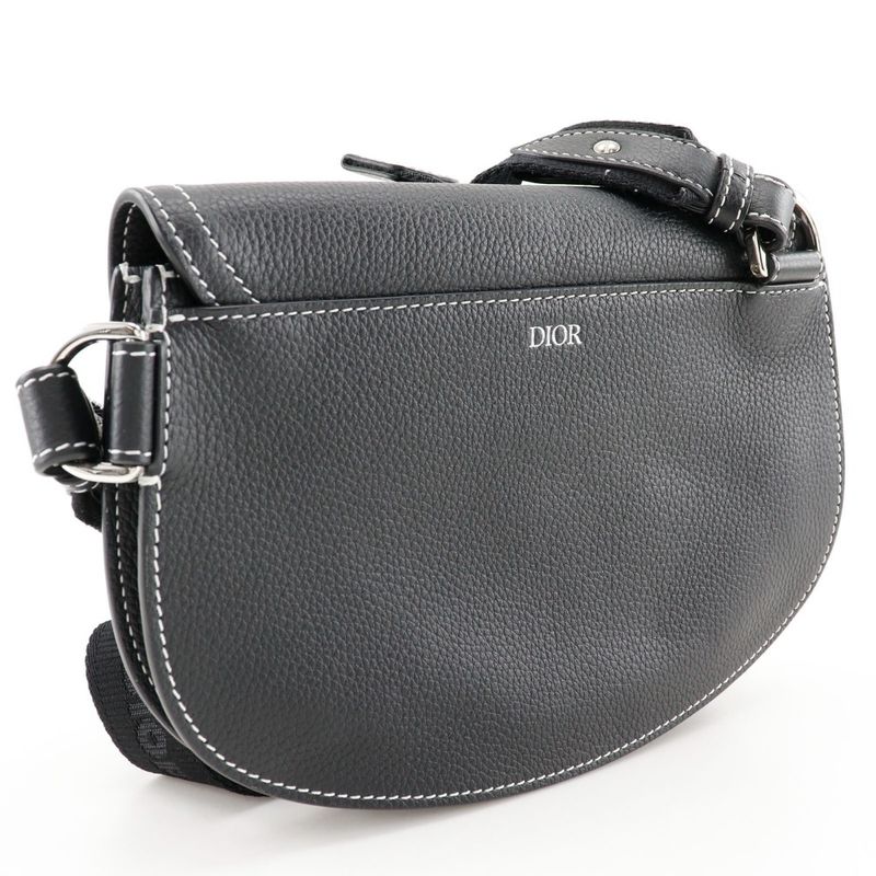 Dior Saddle Calf Black Body Bag — view 3