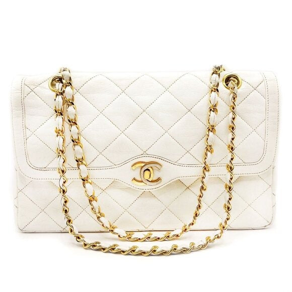 Chanel CC 24K Paris Limited Double Flap Bag Lambskin Quilted Chain — view 5