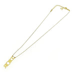 Christian Dior GP Logo Necklace Gold — view 5