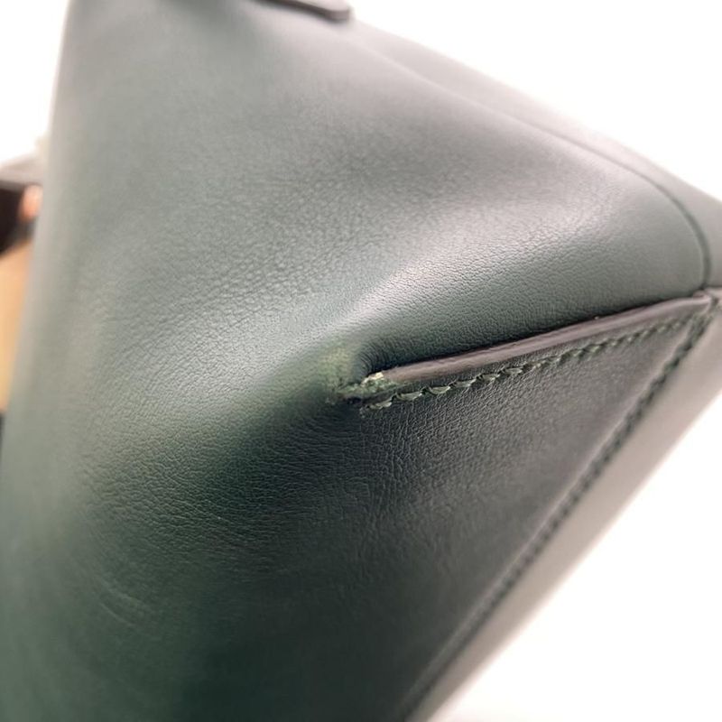 Fendi by the Way Medium 2-Way Handbag 8 Bl124 Leather Green Beige Multicolor — view 9