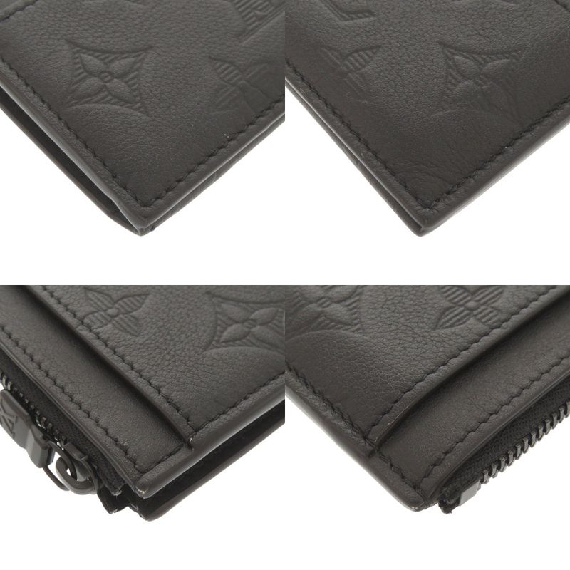 Louis Vuitton Coin Card Holder Monogram Shadow IC Chip Black Case — view 5