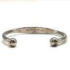 Louis Vuitton Jonk Monogram Bangle Bracelet Accessory Silver — view 4