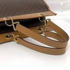 Celine Handbag Brown Macadam Tote Bag Leather — view 7