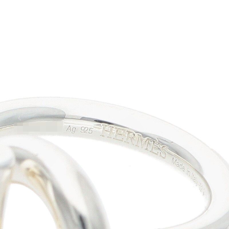 Hermes Echape Silver Ring 52 11 — view 4