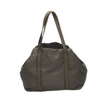 Prada Br0977 Logo Embroidered Tote Khaki — view 2