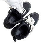Hermes Short Boots Itinerelle Size 37.5 Black Canvas Shoes — view 6