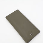 Christian Dior Vertical Long Wallet Beige Leather 2 cdi — view 3