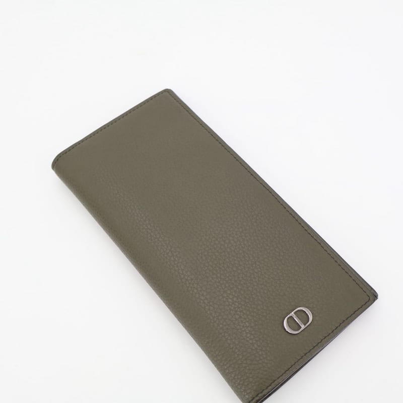 Christian Dior Vertical Long Wallet Beige Leather 2 cdi — view 3