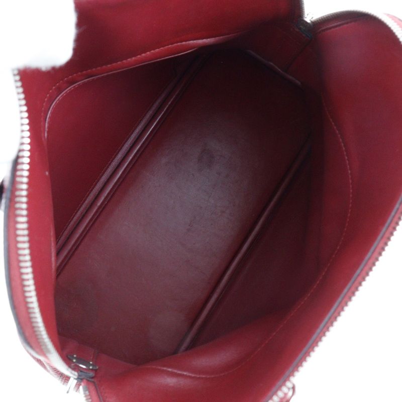 Hermes Bolide 31 ck K1 Taurillon Clemence Rouge Grenat Handbag — view 7