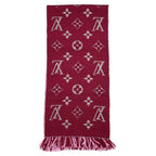 Louis Vuitton Scarf Echarpe Logomania Duo Monogram Wool Silk Wine Red — view 4