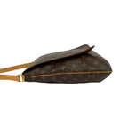 Louis Vuitton Vintage Musette Leather Shoulder Bag Pochette Sacoche Brown 63385 — view 6