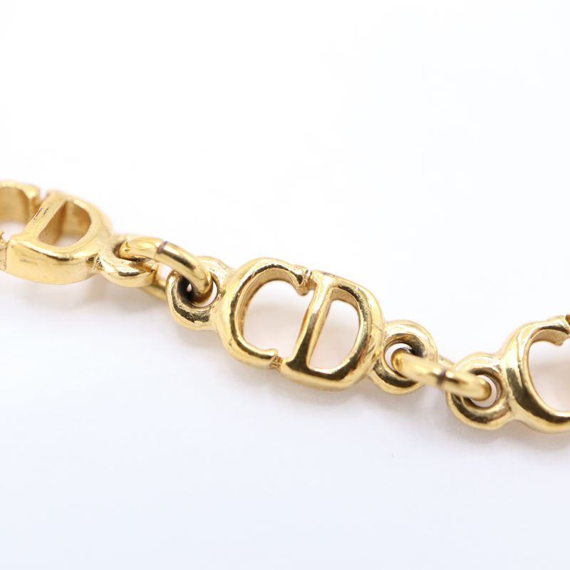 Christian Dior Bracelet CD Logo Gold Color Accessories Women Eco286 — view 4
