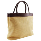 Chanel Raffia Tote Summer Shoulder Bag Straw Beige Brown — view 6