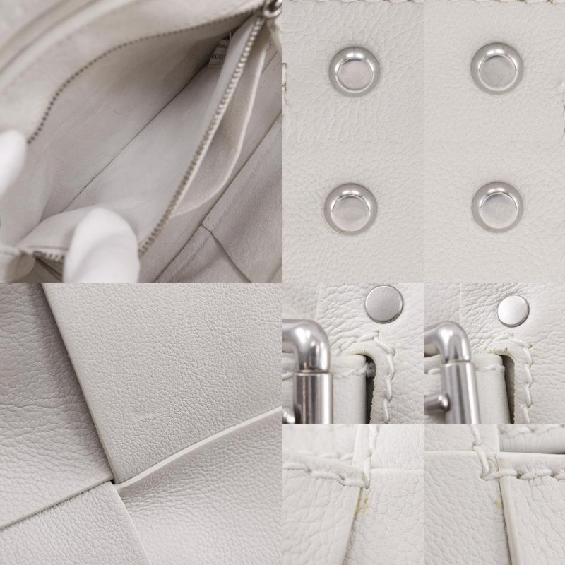 Bottega Veneta Arco Tool Bag Maxi Intre 2-Way Shoulder Calf White — view 8