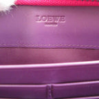 Loewe Heritage Leather Pink Round Zipper Long Wallet 1223 — view 7