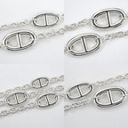 Hermes Necklace Chaine D'ancre Farande 160 AG 925 SV Silver Jewelry — view 9