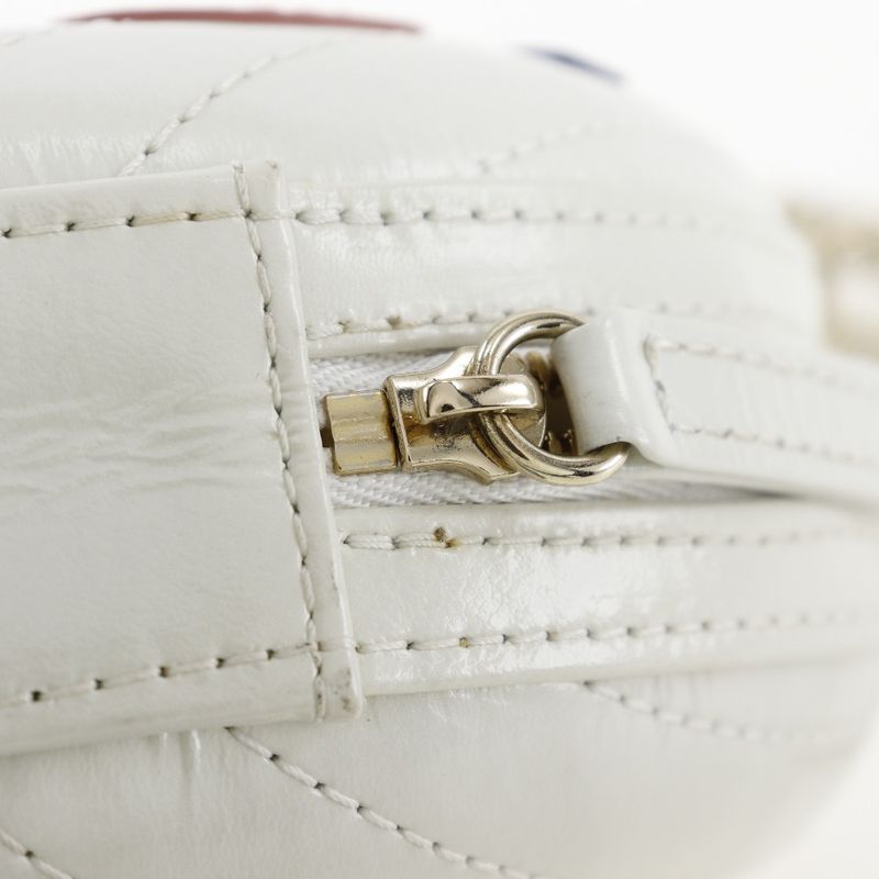 Chanel Chain Shoulder LA Pausa Calf White Bag — view 8