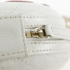 Chanel Chain Shoulder LA Pausa Calf White Bag — view 8