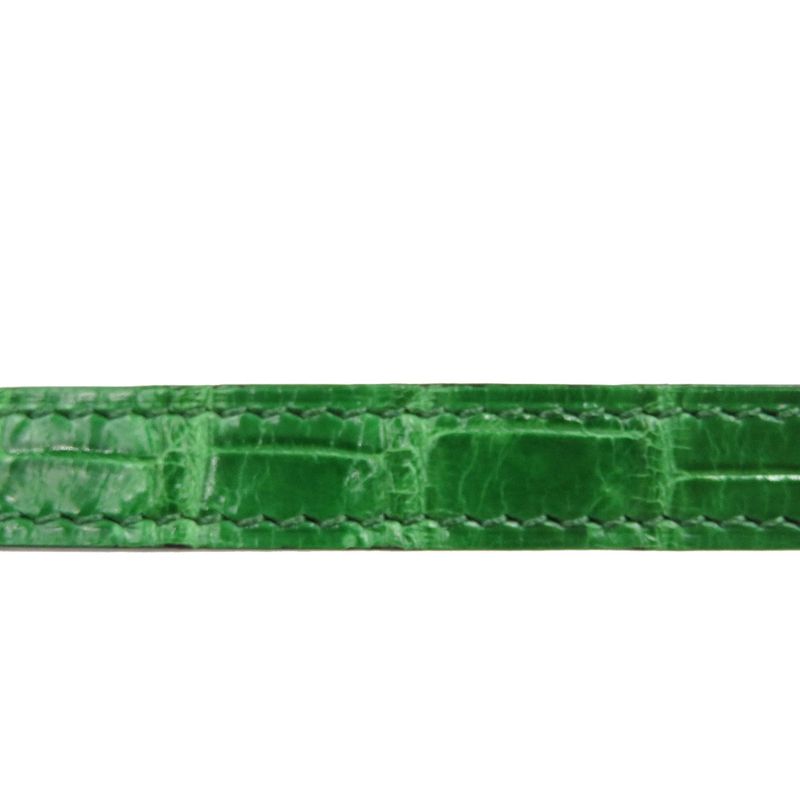 Hermes Serie Engraved Polosus Gold Hardware Green Brown Belt 0131 — view 5