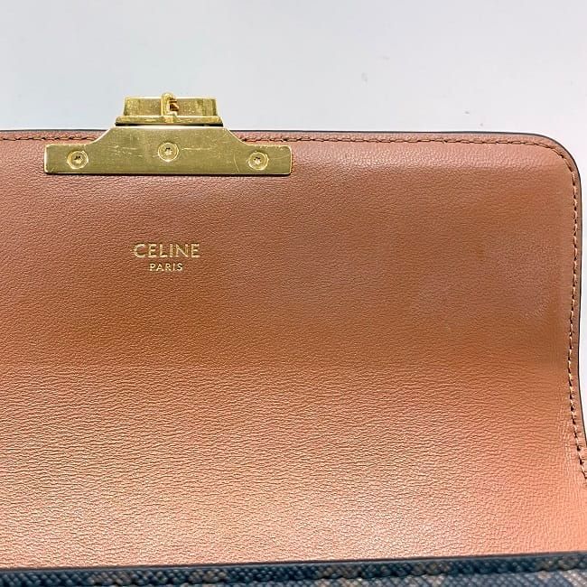 Celine Semishoulder Bag Claude Brown Triomphe — view 6