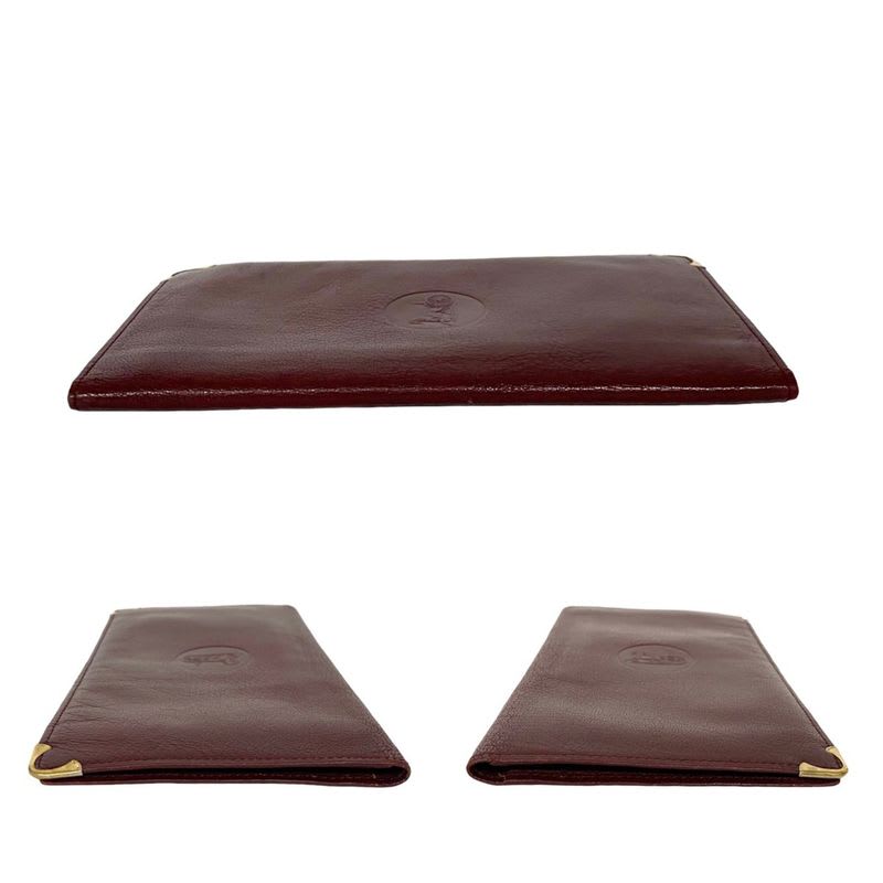 Celine Vintage Carriage Logo Leather Bifold Long Wallet — view 4