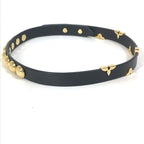 Louis Vuitton Bracelet Daily Monogram Studded M6557 F Leather Black — view 4