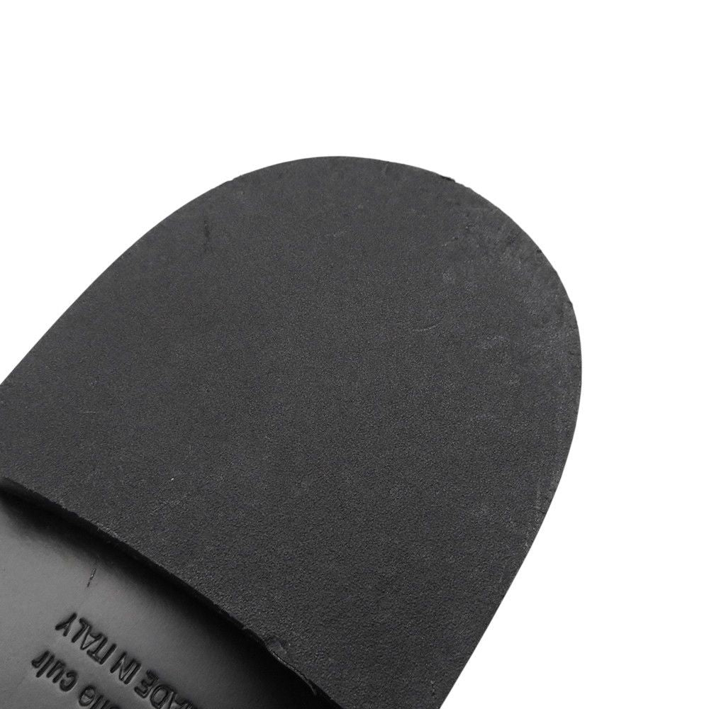 Hermes Moccasins Impact Calf Leather 36.5 Shoes Black — view 8