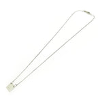 Gucci Silver Logo Square Plate Necklace 6.0 g 925 Engraved — view 5