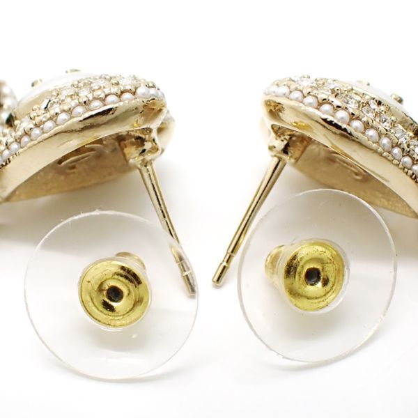 Chanel Ab9394 Heart B22 B Coco Mark Faux Pearl Rhinestone — view 8