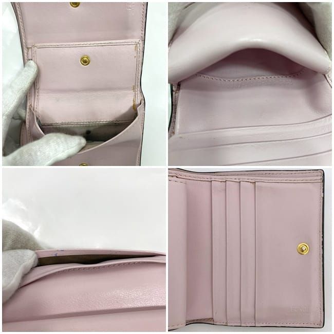 Fendi Bifold Wallet Pink Fize 8 M0387 — view 9