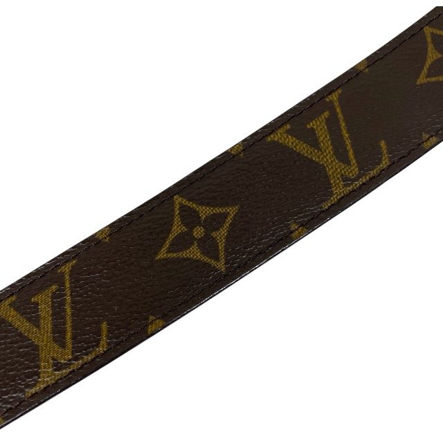 Louis Vuitton M6919 Ct0065 Belt Santure Ellipse Monogram Canvas Brown Gold Logo — view 5