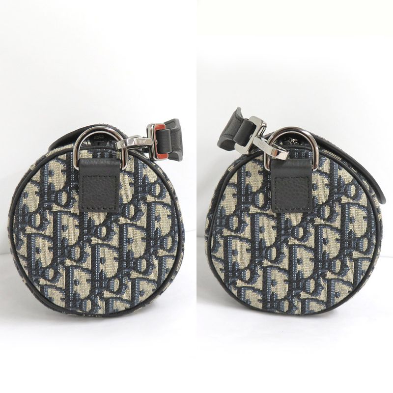 Dior Saddle Lola Mini Bag Oblique 1 yky Black Calfskin — view 4