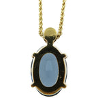 Christian Dior Colored Stone Metal Blue Gold Necklace 0093 — view 5