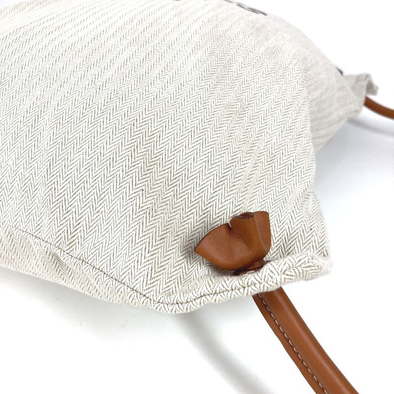 Hermes Backpack Aline MM Toile Chevron Beige — view 6