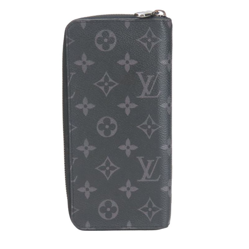 Louis Vuitton Long Wallet Zippy Vertical Monogram Eclipse Black — view 2