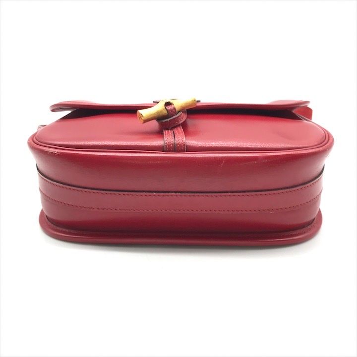 Hermes Vintage Box Calf Shoulder Bag Red — view 4