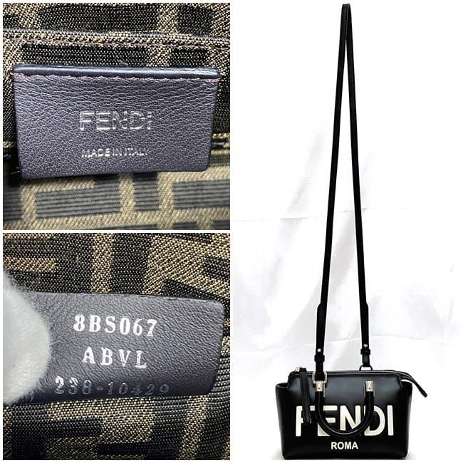 Fendi Mini Boston Bag Bytheway Black — view 9