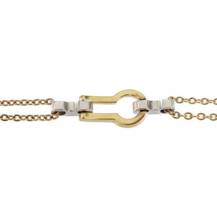 Louis Vuitton Bracelet Serule Metal Gold Silver Viton — view 3
