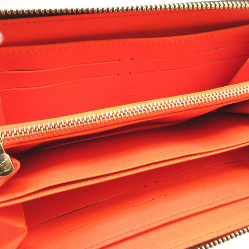 Louis Vuitton Monogram Graffiti Zippy Wallet Orange 0081 — view 4