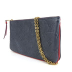 Louis Vuitton Shoulder Bag Pochette Double Zip Monogram Empreinte Marine — view 2