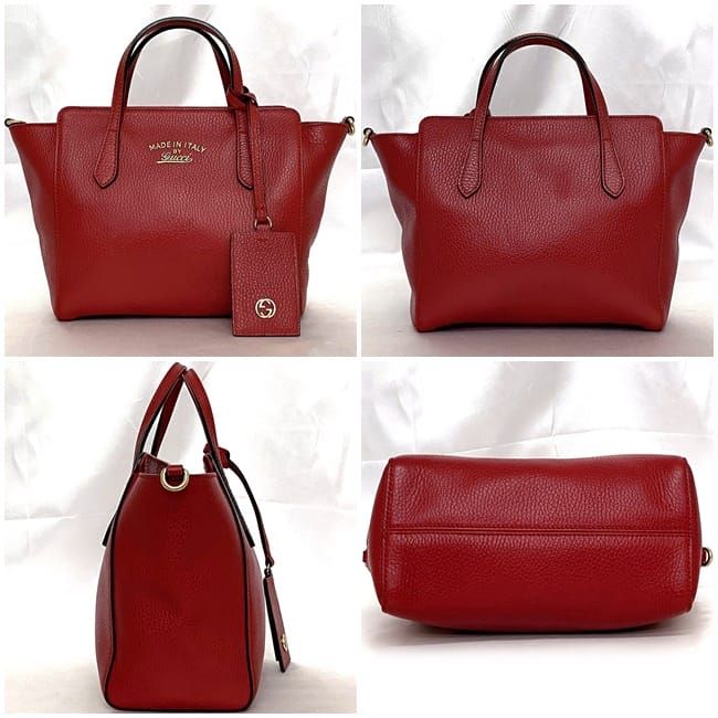 Gucci 2 way Bag Red Leather — view 3