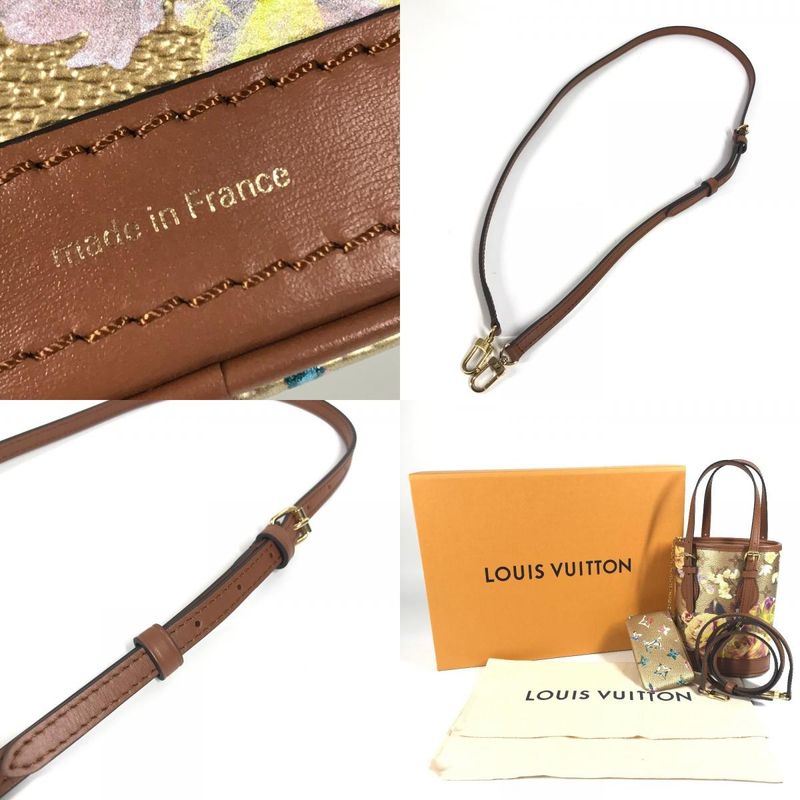 Louis Vuitton Shoulder Bag Nano Bucket Leather — view 9